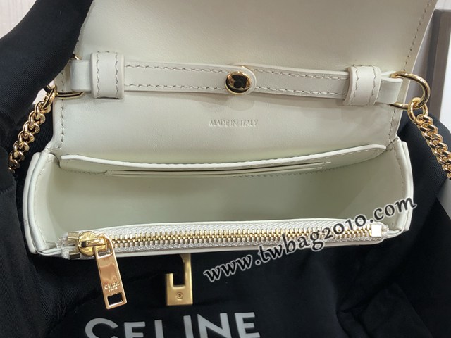 Celine專櫃2023新款鏈條單肩斜挎小包 10G453 賽琳16系列新款馬鞍包 sldj2279